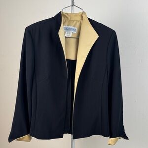 Jessica Howard Black and Gold Women's 2 Piece Suit